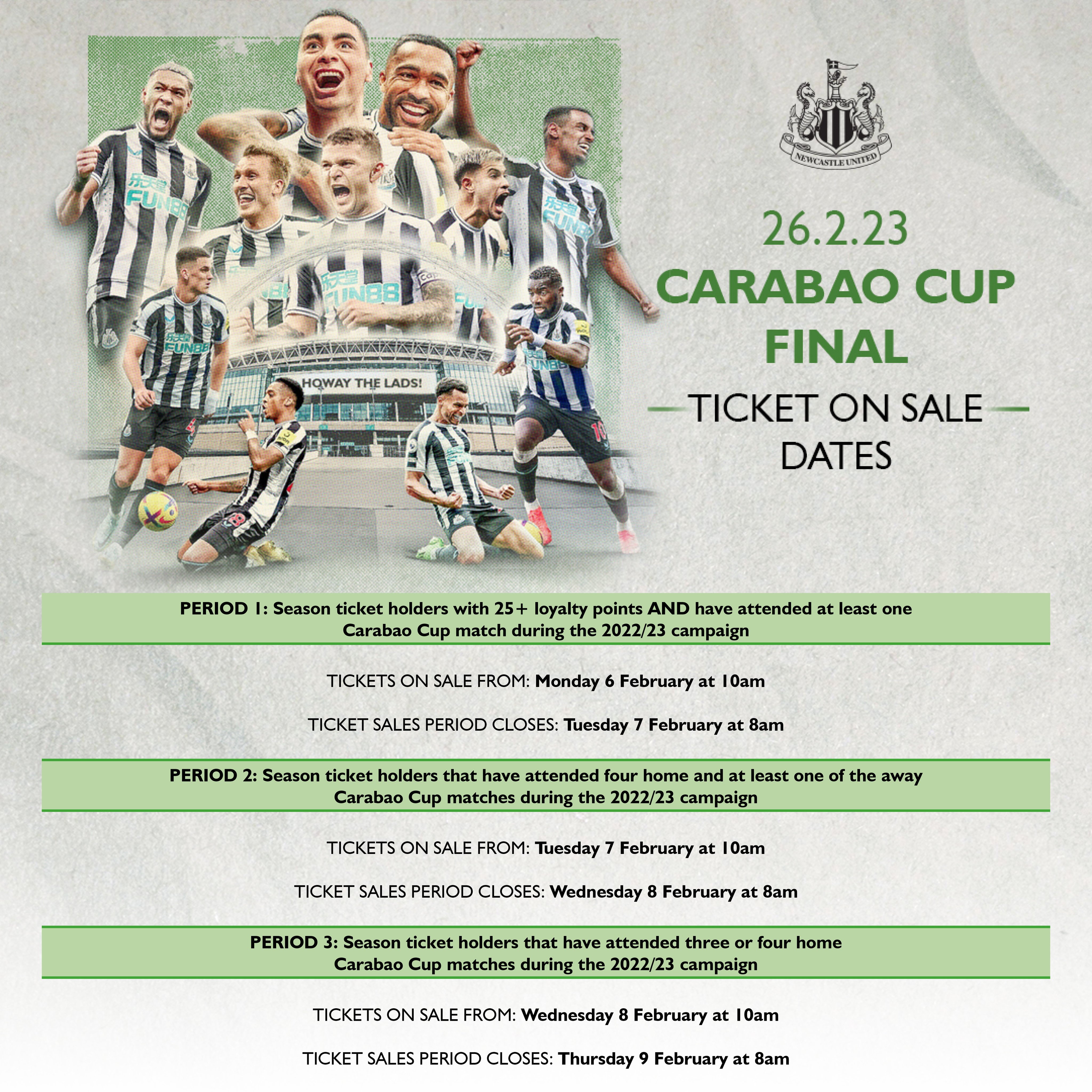 Tickets newcastle united outlet