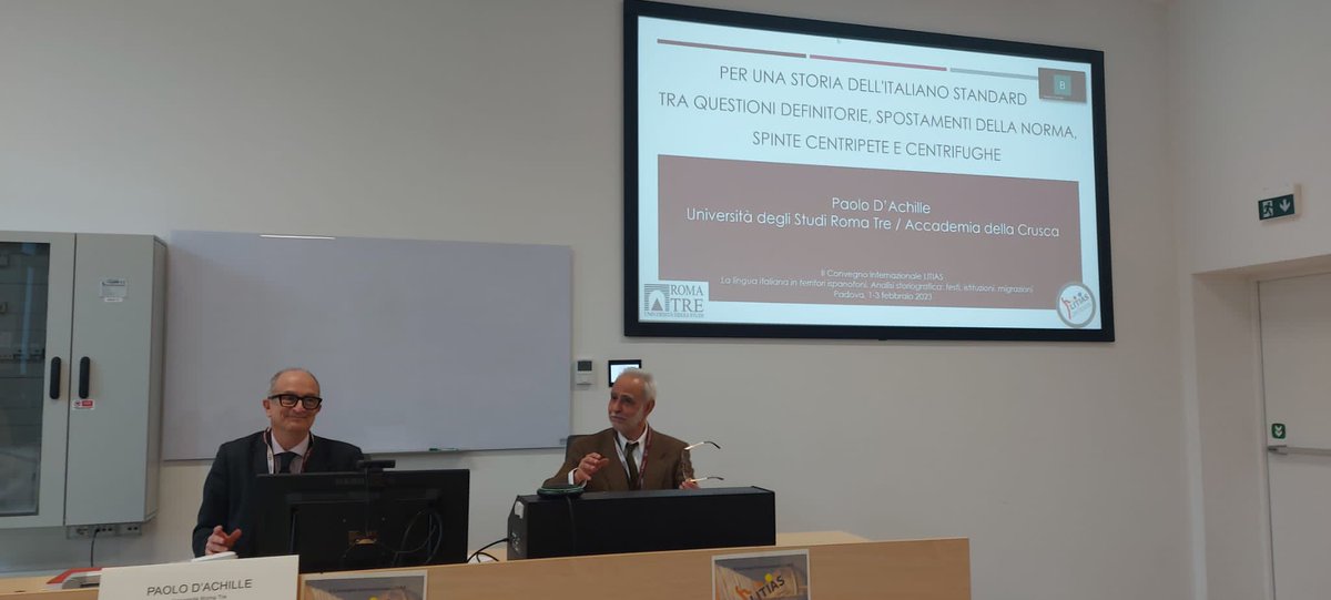 Ascoltiamo con molto piacere il prof. Paolo D’Achille, di <a href="/UniRomaTre/">UniRomaTre Supporto ®️</a>, che ci parla della storia dell’italiano standard.
