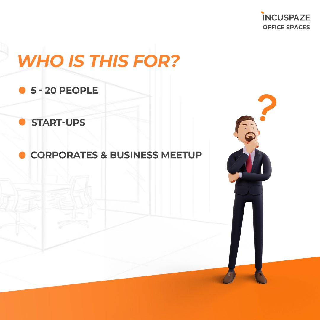 incuspaze's tweet image. Collaborate, Convene, and Accomplish!
Experience world-class amenities and infrastructure by Incuspaze.
Book your meeting rooms today!
.
Call us at +91-9930662621 ☎️
.
#Incuspaze #MeetingRooms #EnterpriseSolution #Coworking #Managedoffice #ManagedOfficeSpaces #OfficeSpaces