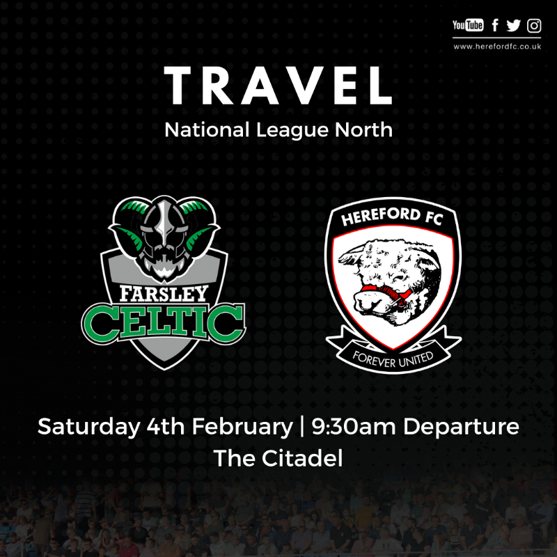 HerefordFC's tweet photo. TRAVEL 🚍 | It's not too late to book your travel for this weekend's trip to Farley Celtic!
Click the link below and let us take care of the travel 👇
#COYW | #StrengthINumbers