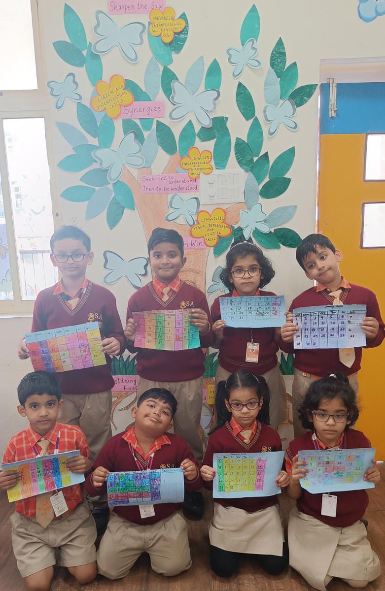 SAI_Edu_In's tweet image. Calendar is a basic necessity in our everyday lives.  Our little SAIoneers of Class I engaged in an activity of reading &amp;amp; designing their own calendars, marking their special dates and holidays in them. 
#CalendarMaking
#selflearning