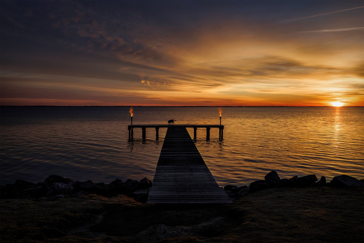 SiKImagery's tweet photo. Hi everyone! Let’s do something we haven’t done. 2 photos…1 #raw, photo, then the same photo #edited.
#RawVsEdited
Caught a beautiful #sunrise.
I had the #dog light the #torches…it absolutely was NOT me being a #photoshop #wizard.  Nope 🫣🫠
Like/#Comment &amp; #Retweet your favs! https://t.co/FLt8UdEioi