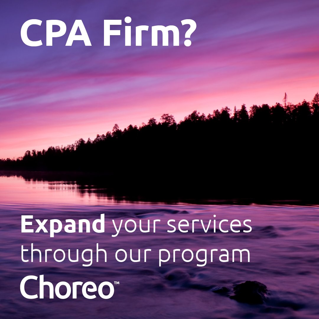 ChoreoAdvisors's tweet photo. Choreo's CPA Partner program, the Choreo Partner Alliance, helps you prepare for your and your clients future.

Expand your current services and solutions by joining our team.

Click here to learn more: https://t.co/sLf2lw8VpB https://t.co/tcSAElOkh0