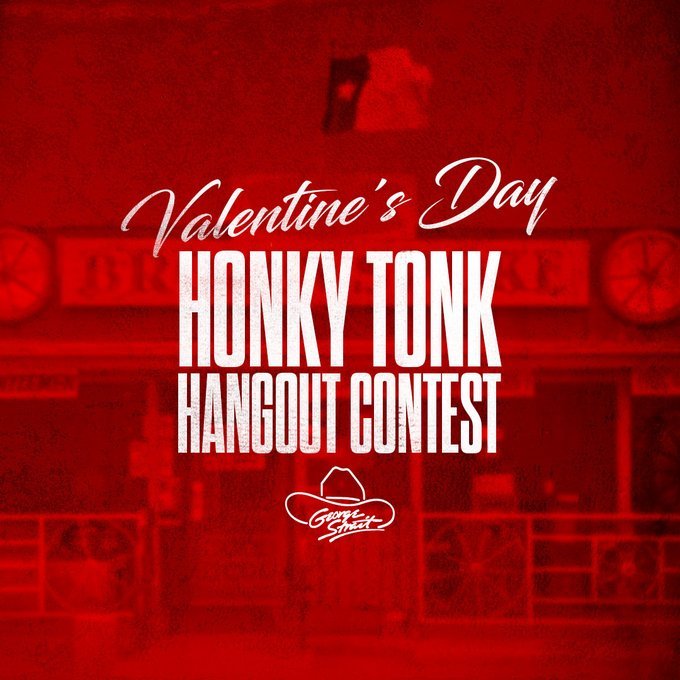 Cross your heart and enter the Valentine’s Day Honky Tonk Hangout Contest for your chance to win a Pure Country (Red) Vinyl!

Join the group here: bit.ly/HonkyTonkHangO…