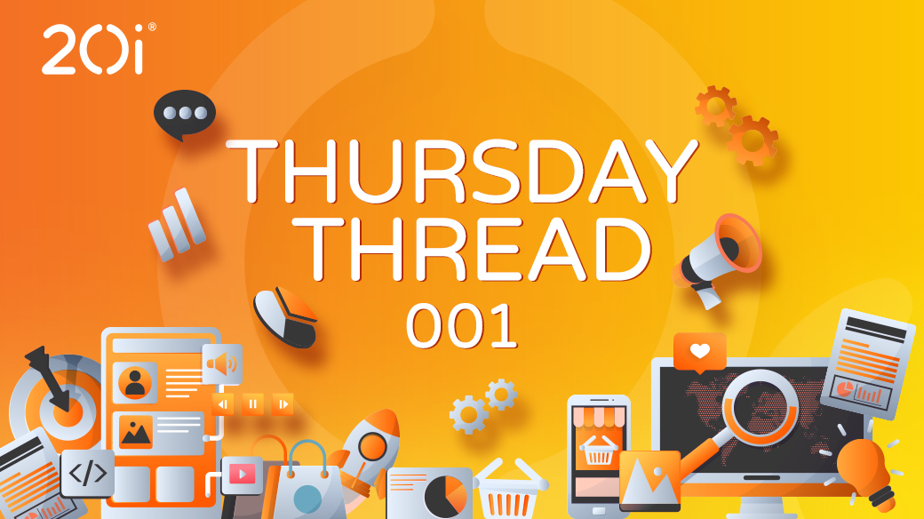 hostedby20i's tweet image. Welcome to our first #ThursdayThread -  a round-up some of the most fun, interesting or educational content we’ve experienced this week. 🧵 👇