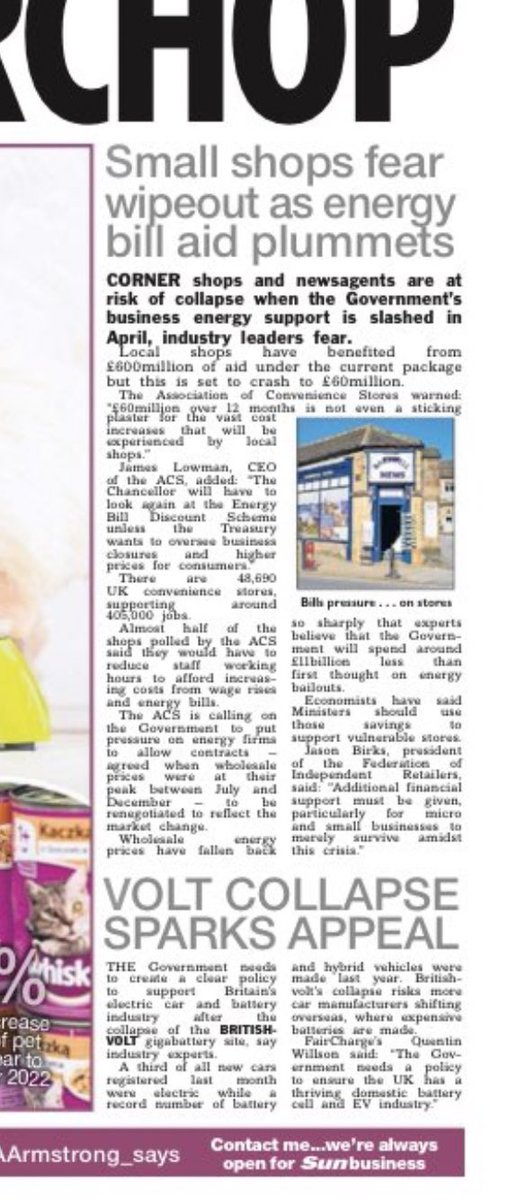trudydavies1964's tweet photo. Government fiddles while Rome burns โฆ ๐
โSmall retailers all over country are needing help NOWโ @trudydavies1964
#smallbusinessowner On Point Comments from @ChrisNoice @ACS_LocalShops
& Jason Birks NP @thefed #NFRN #energycrisis #helpneeded @TheSun
#supportsmallbusines https://t.co/4KWxANzVdr