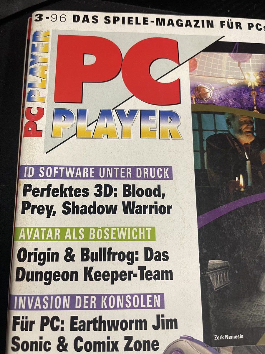 r41d_0ne's tweet photo. Interview from 03/1996 in the German PC Player with @georgebsocial and preview from Prey, Blood and Shadow Warrior ๐๐๐
The Headline is ID Software under pressure ๐
#nicefind #preview
@ScottApogee
@Apogee_Ent https://t.co/8wtzjFelU1