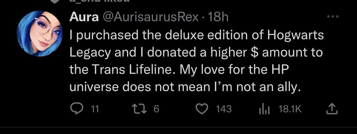 Trans people: Hey please don't buy this game.

Cis people: What if I bought it, but also donated some money to charity?

Trans people: No thanks. Please just don't buy it. 

Cis people: