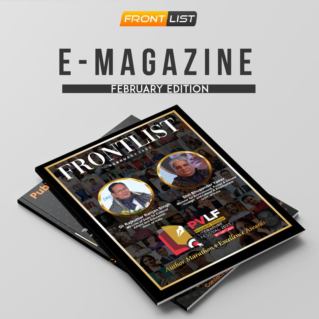 We are back with another vibrant and informative edition of the Frontlist Magazine! 

The February issue includes exclusive coverage of the 2nd edition of the PragatiE Vichaar Literature Festival 2023, and just like we promised, the PVLF 2023 turned out to be a blockbuster.