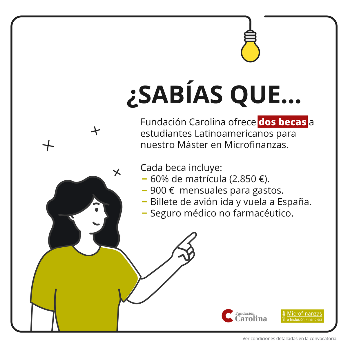 MicrocreditoUAM's tweet photo. 👉 👁 Échale un ojo a las impresionantes #becas que ofrecemos en colaboración con @Red_Carolina. 

⚠️ Mucho más que un descuento en matrícula. 

Todos los detalles  ➡️ https://t.co/FwVKyOqnrR

#MMeIF #microfinanzas #inclusionfinanciera #inclusionsocial #scholarship #somosUAM https://t.co/mmMAlkGDih