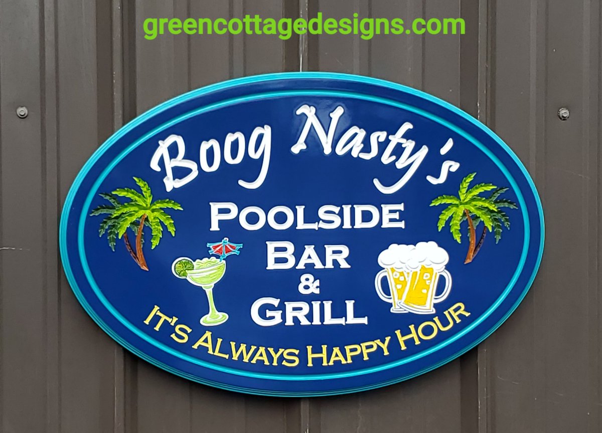 cottage_green's tweet photo. Outdoor Bar Signs Pool Lake Beach House Signs by https://t.co/mxWEx0l0jL #Poolside #Vacation #vrbo #TBT #GrillingSign https://t.co/4fhjIYZy75