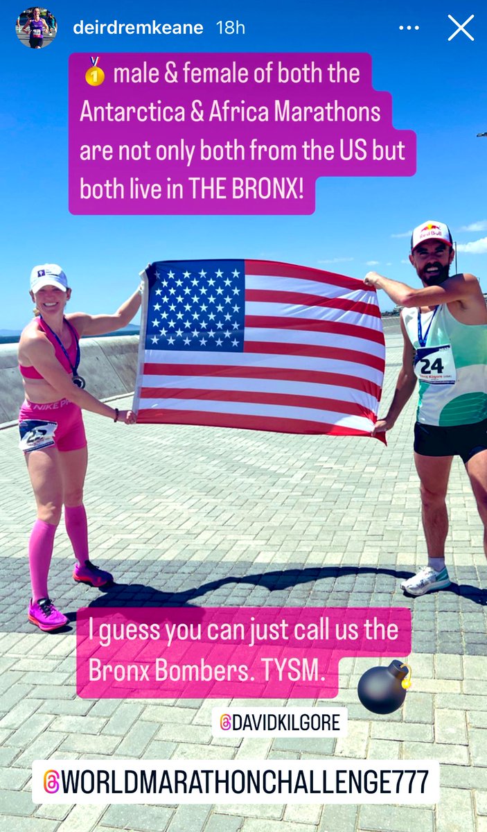 VanCortlandtTC's tweet photo. Wow! VCTC’s own Deirdre rocking the World Marathon challenge! Simply amazing! #worldmarathonchallenge #girlpower #VCTC #teamwork #nycrunner #bronx https://t.co/4kkv5jcJdV