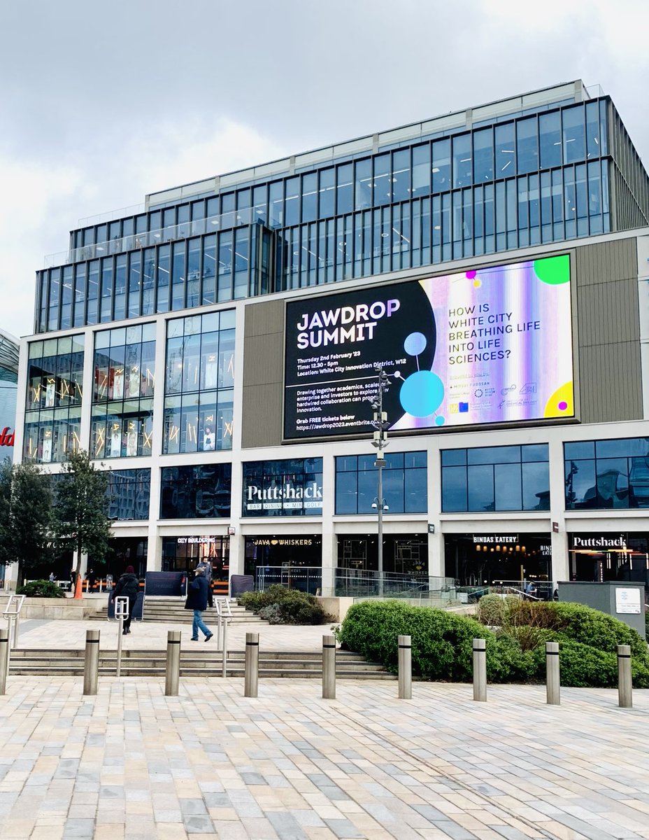 looking forward to the JAWDROP SUMMIT #JawdropSummit #Hammersmith #WhiteCity #Science #Reaearch