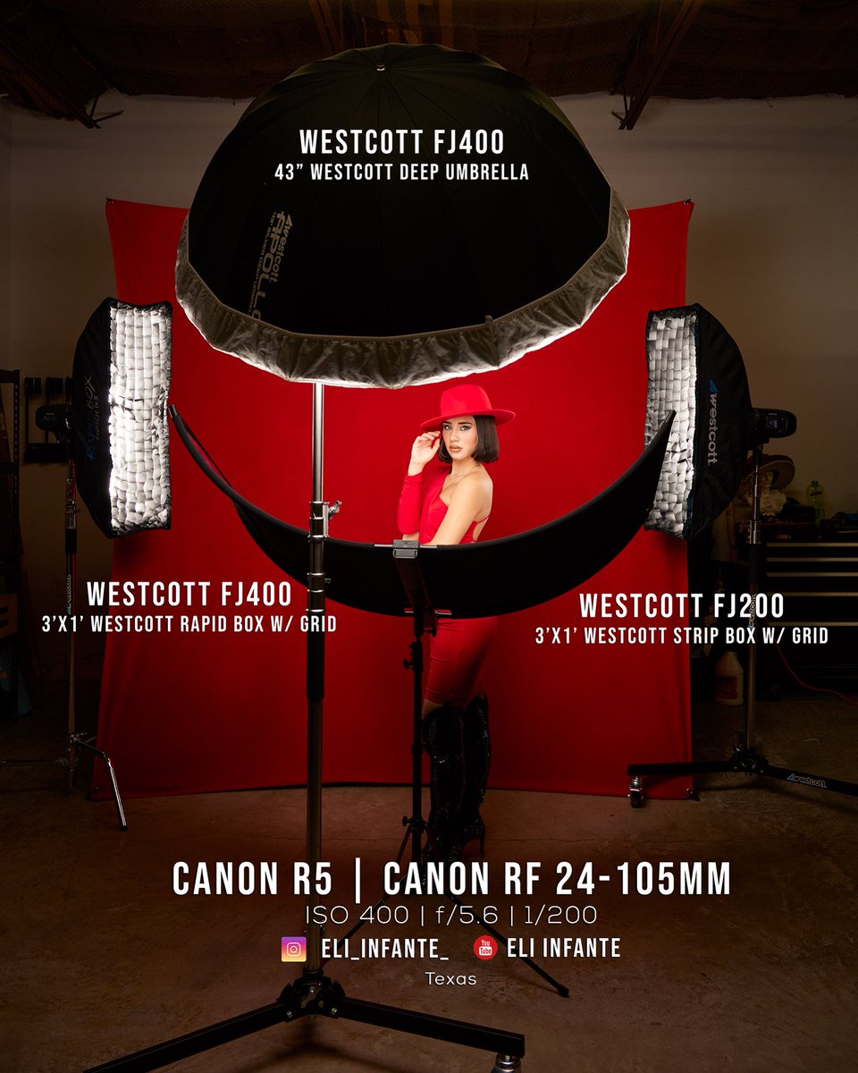 Can't go wrong with red on red 🔥<a href="/WestcottCo/">Westcott Lighting</a>