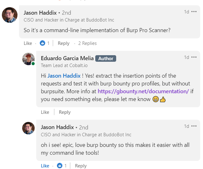 GBountySecurity's tweet photo. Thanks @Jhaddix ! https://t.co/hYNwESPV41 https://t.co/kO7SPFXR8m