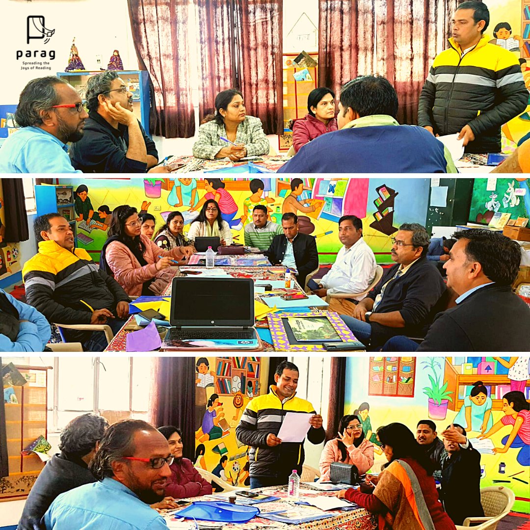 ParagReads's tweet photo. A 3-day workshop on developing a library instructional manual with 10 SRGs (State Resource Groups) was organized by Rajasthan State Council of Educational Research and Training (RSCERT). It was facilitated by @cmfraj and technically supported by Parag.
#rscert #parag #library https://t.co/l3ATiOqKa6