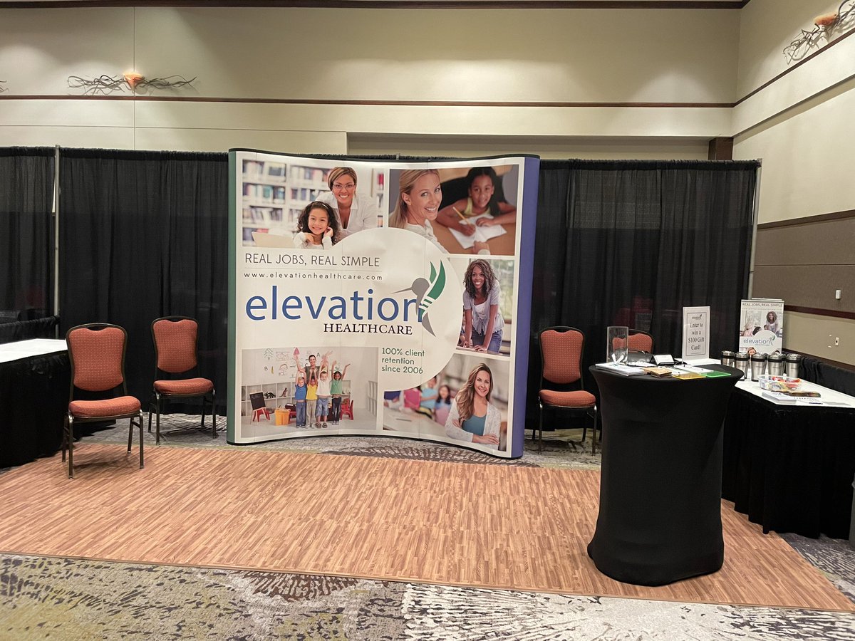 Good morning from the SCSHA Convention in Charleston! Come say hello! <a href="/SCSHA_SC/">SCSHA-SLP</a> 
#wearehiring #schoolbased #therapy #slpeeps #SLP2be  #scsha2023 #ridingthewavesofchange