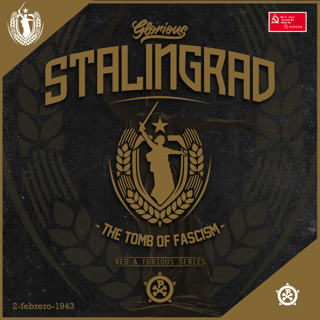2 de febrero 1943 ¡Glorioso Stalingrado! 
⚠️La semana que viene volveremos a tener unas pocas unidades de la sudadera "Glorious Stalingrad". Mientras tanto, recordad que tenemos la camiseta rebajada.
#proletarianclothing #stalingrad #antifacista