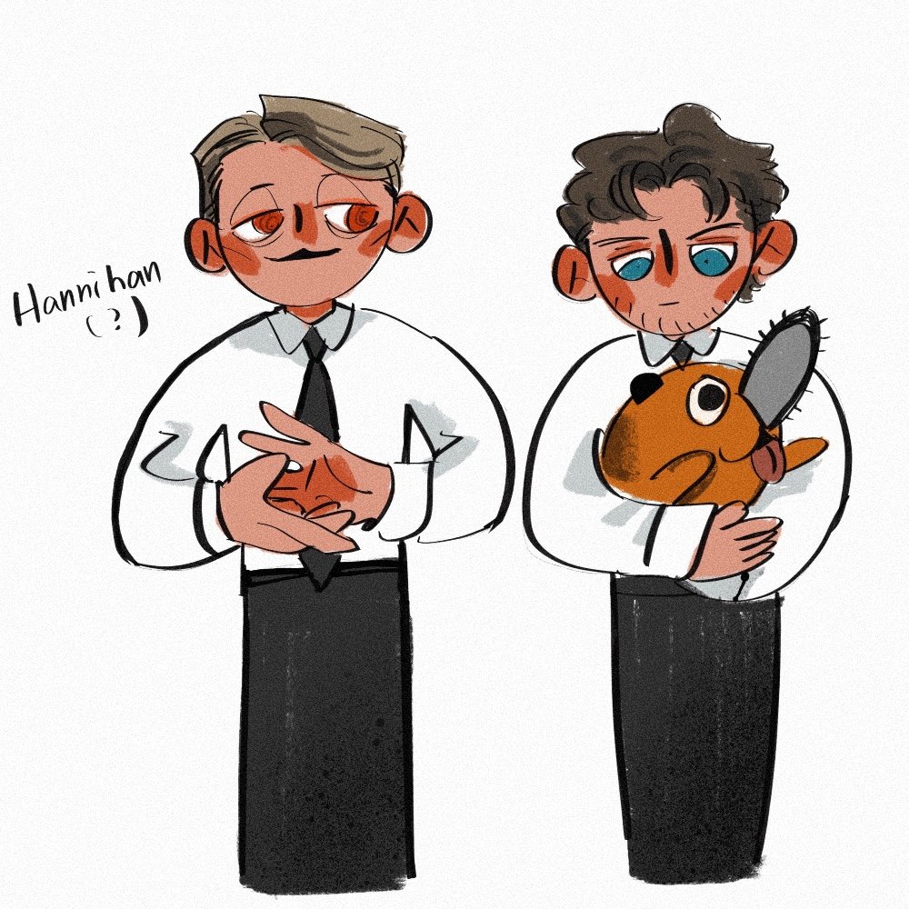 「#Hannibal prompt (1/2)Band AUChainsaw ma」|𝐌𝐔𝐒𝐇𝐁𝐔𝐙𝐙のイラスト