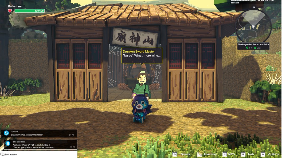 O5UNG's tweet photo. @TheSandboxGame I found the abandoned house in The Legend of Sword and Fairy! ⚔️ #LunarNewYearTSB https://t.co/EcHNhZXoHI