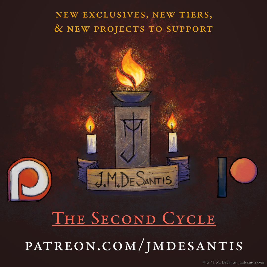 For your consideration: patreon.com/jmdesantis

Updates to my Patreon, now &amp; coming over the next few months. Hoping to breathe new life into the page.

#artist #writer #creator #comics #books #art #commissions #Patreon #PatreonCreator #PatreonArtist