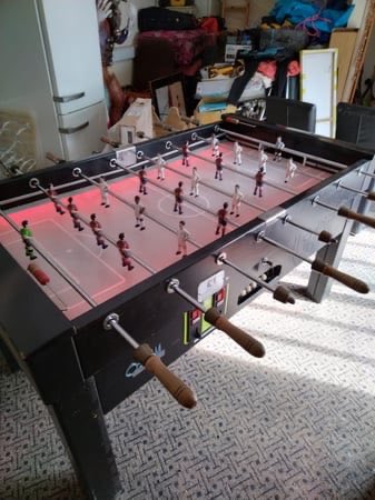 Missionescapeex's tweet photo. Sam Leisure Techno Flame Illuminated Football Table  https://t.co/8PzrbxKPC4 https://t.co/azyrEjbOM6