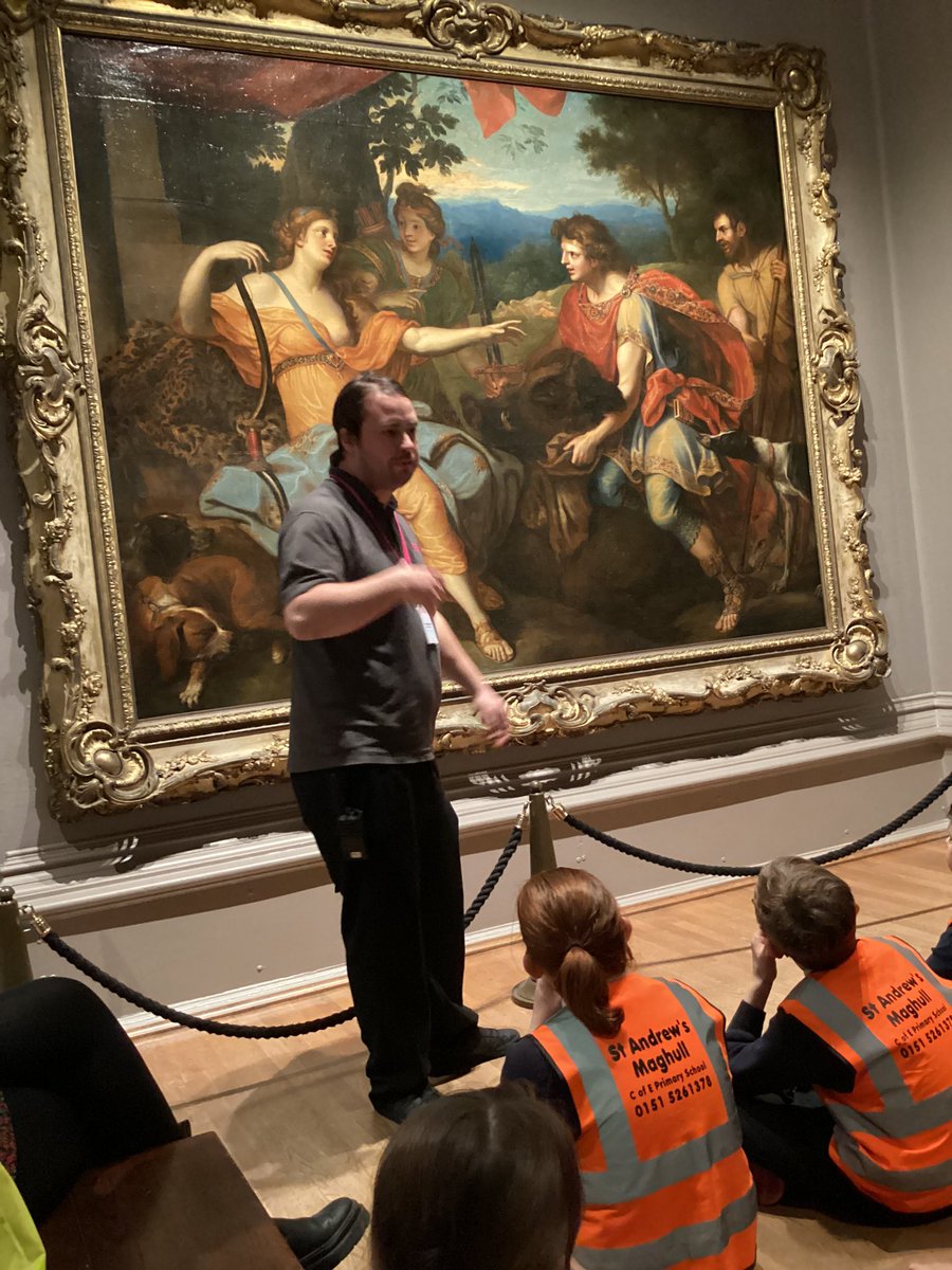 StAndrewsCoE's tweet photo. 6W are enjoying Story time with Greeks at the Walker Art Gallery. Their behaviour has been impeccable and they’ve really impressed Jacob, our tour guide, with their knowledge of the Ancient Greeks! https://t.co/0Cv7yDYepd