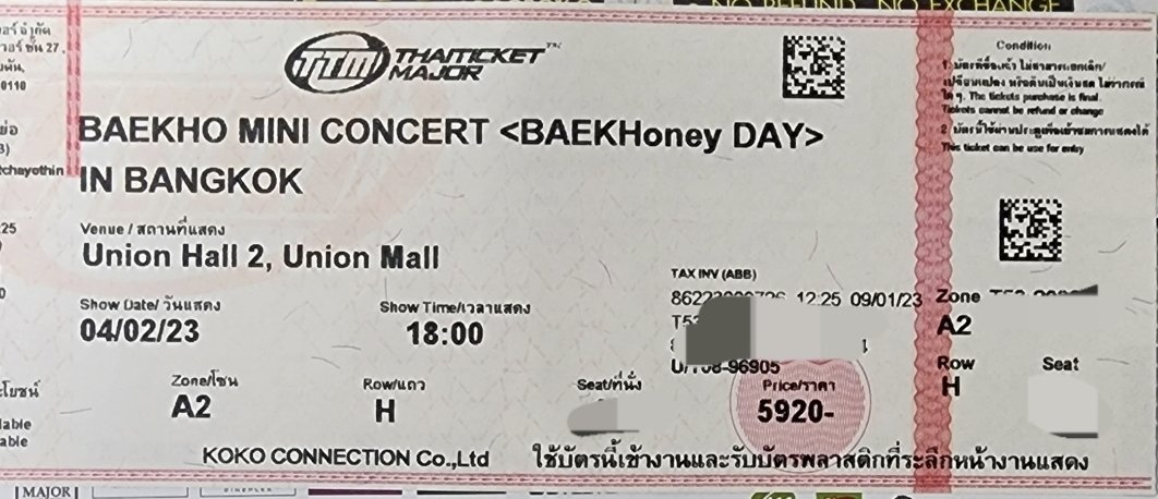 ขายบัตร 5900  A2 แถวH41

ขาย 4000 บาทค่ะ สนใจทักได้นะคะ #BAEKHoney_Day
#BAEKHoneyDAY_inBKK 
#BAEKHO #แบคโฮ   #ตลาดนัดdono #แผงลอยเลิฟ