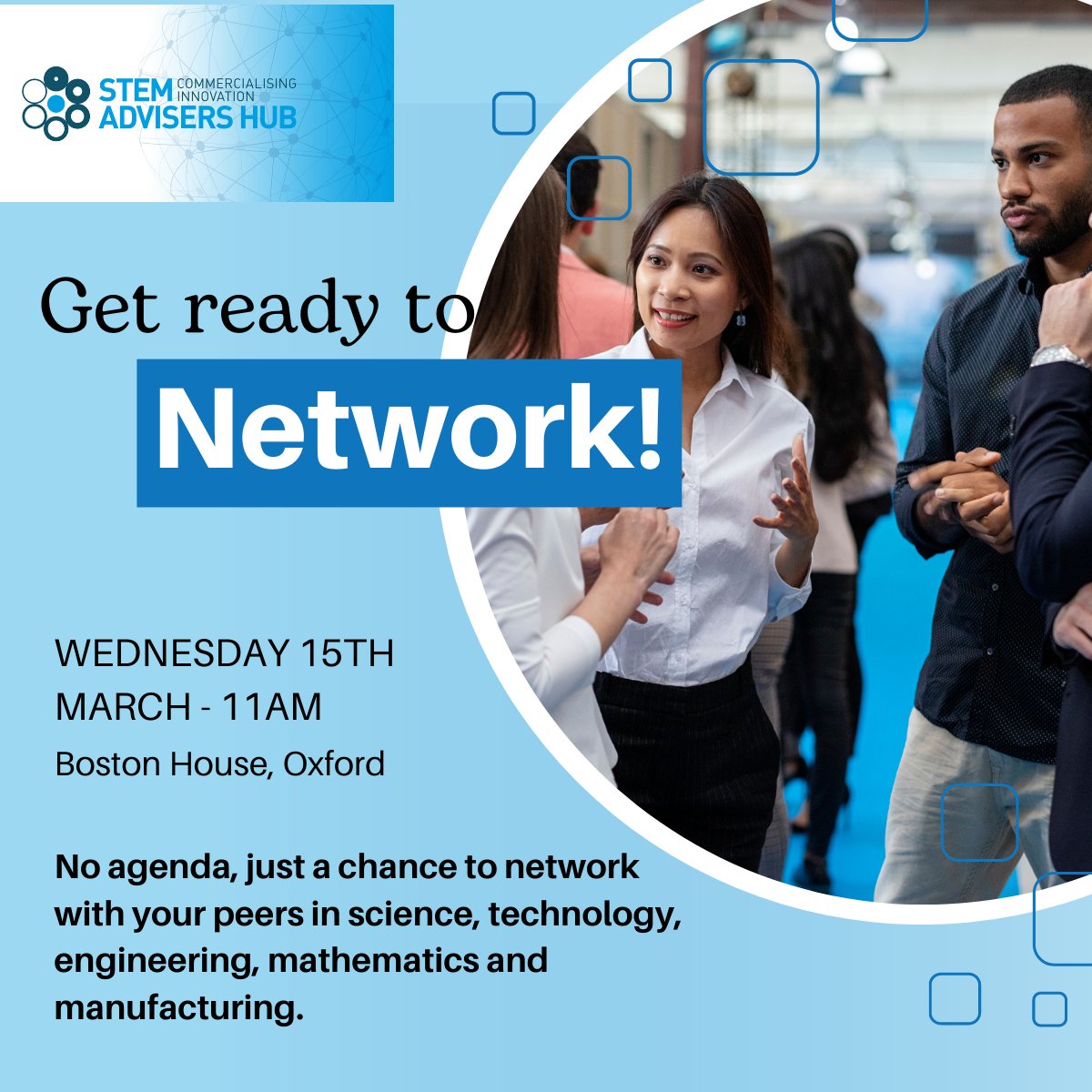 The STEM Advisers Directory has been off to a great start this year.

We are now excited to invite you to our first networking event of the year, on Wednesday 15th March.

eventbrite.co.uk/e/440851628087

#stem #networking #Oxfordshire
