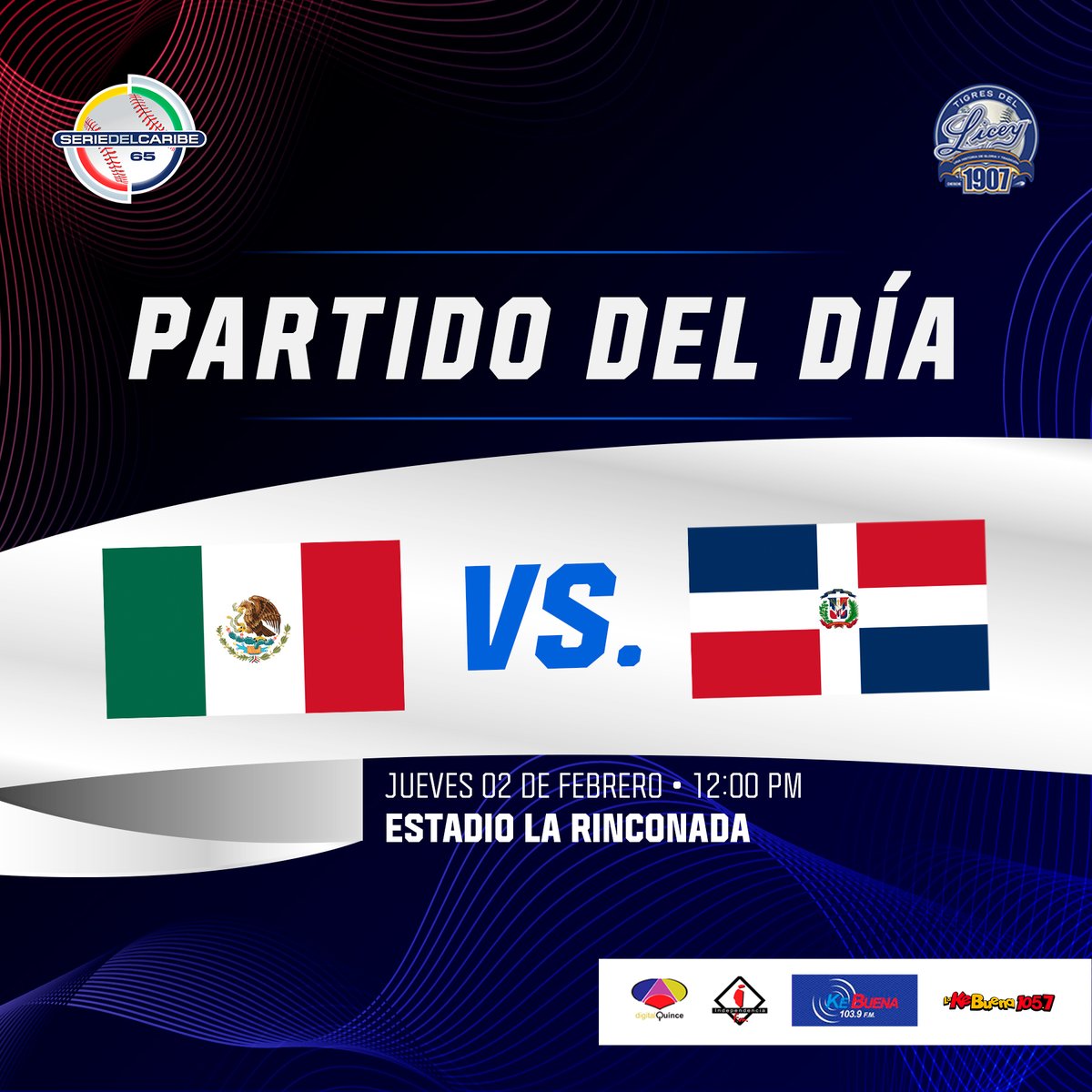 TigresdelLicey's tweet photo. ¡LLEGÓ EL DÍA FAMILIA! 🙌🏼🇩🇴

Vamos a poner el orden temprano!! 😎🤭

#VamosPorLa22 🏆 https://t.co/7OGk8OBZpj