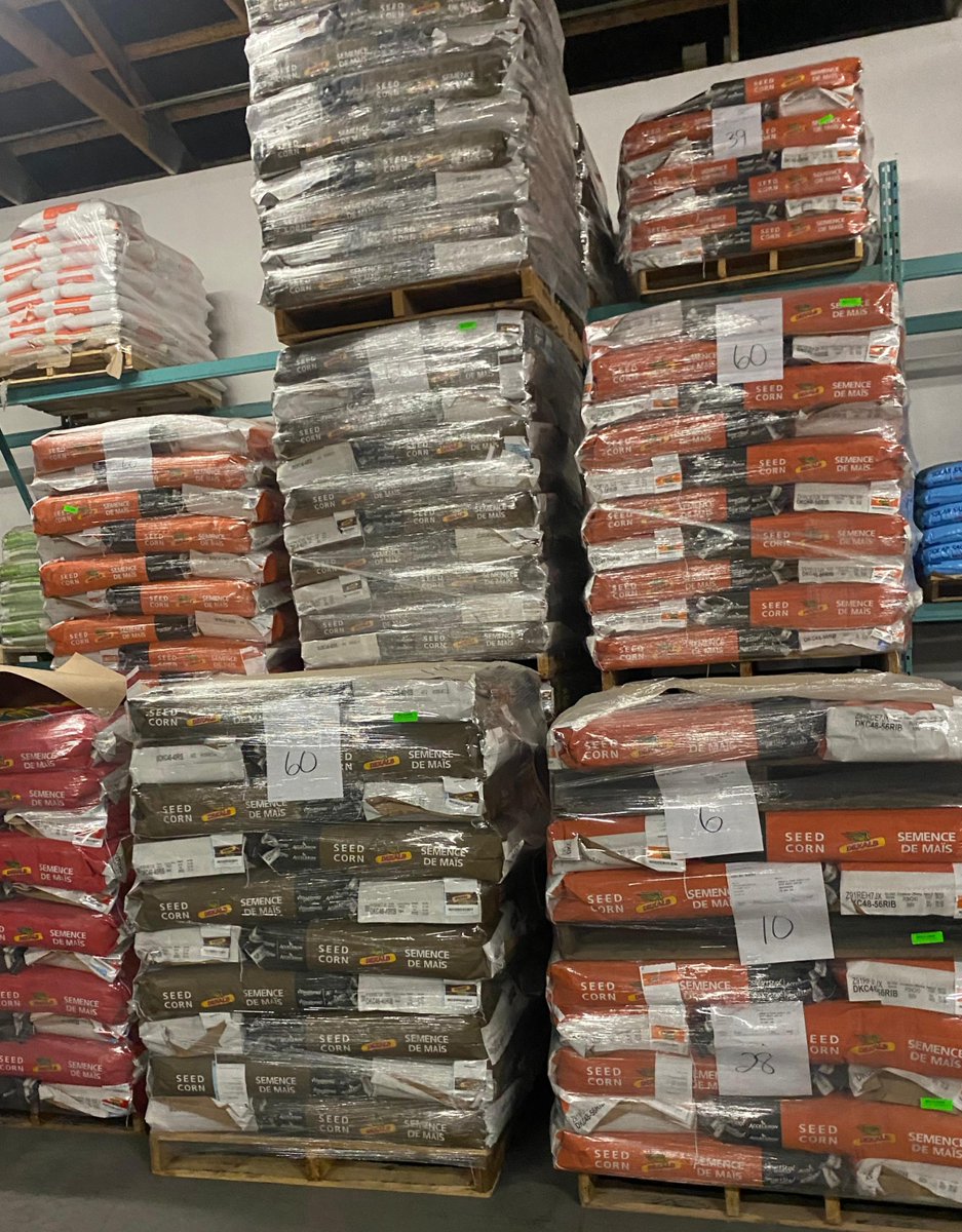 Warehouse is filling up with seed! Spring 2023 will be here in no time! #plant23 #seed #cdnag #ontag