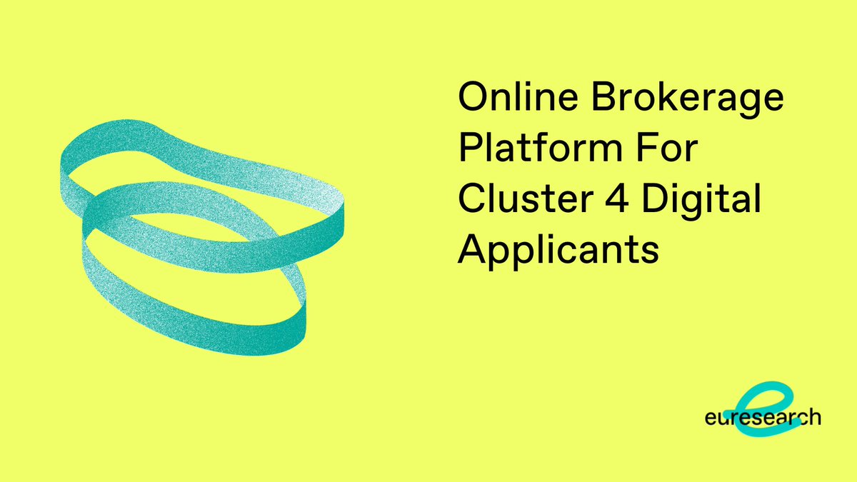 SwissEuresearch's tweet photo. The Ideal-ist ICT NCP project has set up an online brokerage platform for the current Horizon Europe Cluster 4 Digital calls. The b2match site will remain online until the call deadline on March 29, 2023.
https://t.co/QP7FRVP1Ah #ICT_IDEALIST #HorizonEU #SwissEU4Research https://t.co/WoE0xLRTrB