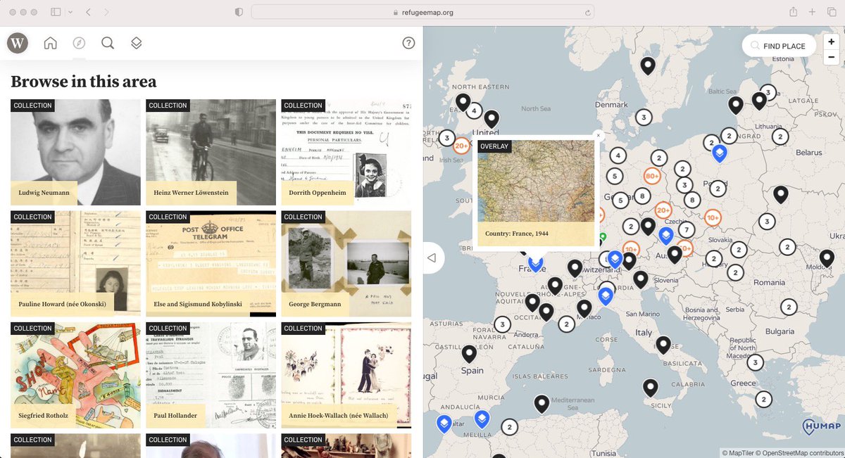 Interested in using interactive maps for heritage/education/research? I’m giving a live demo of the Humap platform on Tuesday 7th Feb, 3PM UK time! DM for link 😁 Visuals from refugeemap.org/map