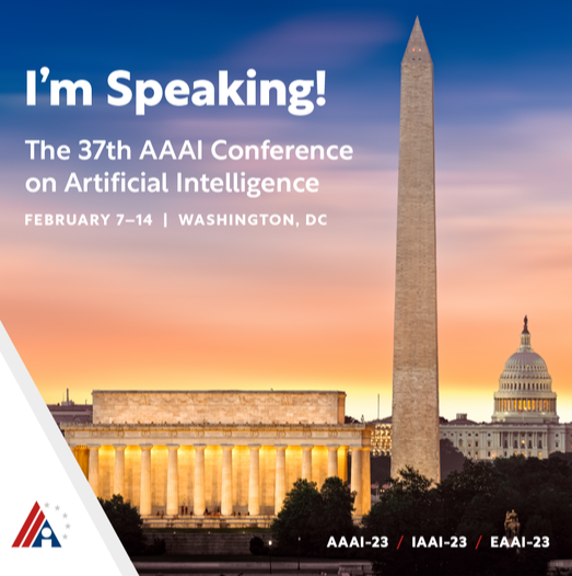 claudiogallicc1's tweet photo. Hi! I will be speaking at the 37th AAAI Conference on Artificial Intelligence on February 7th! Iβll be discussing efficient deep learning algorithms, #reservoir and #neuromorphic computing during our tutorial on #PervasiveAI (https://t.co/LvcgFaG91f). See you there! @RealAAAI https://t.co/fDajAyLFyc