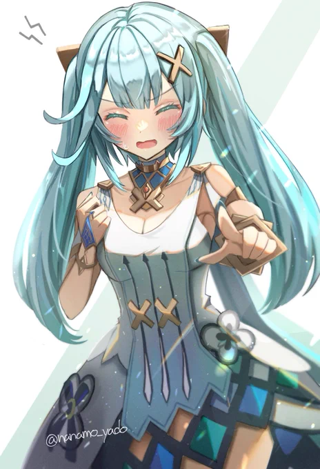 #ツインテールの日 #原神 #Faruzan ミクではないっファルザンじゃ 