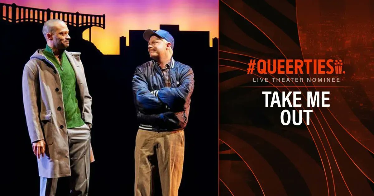 The #Queerties have begun! Congrats to @Takemeoutbway, nominee for LIVE THEATRE. Vote for all your #LGBTQ+ faves once a day until voting closes on February 21st! 🏳️‍🌈🏆🍿 buff.ly/3HxZsO3