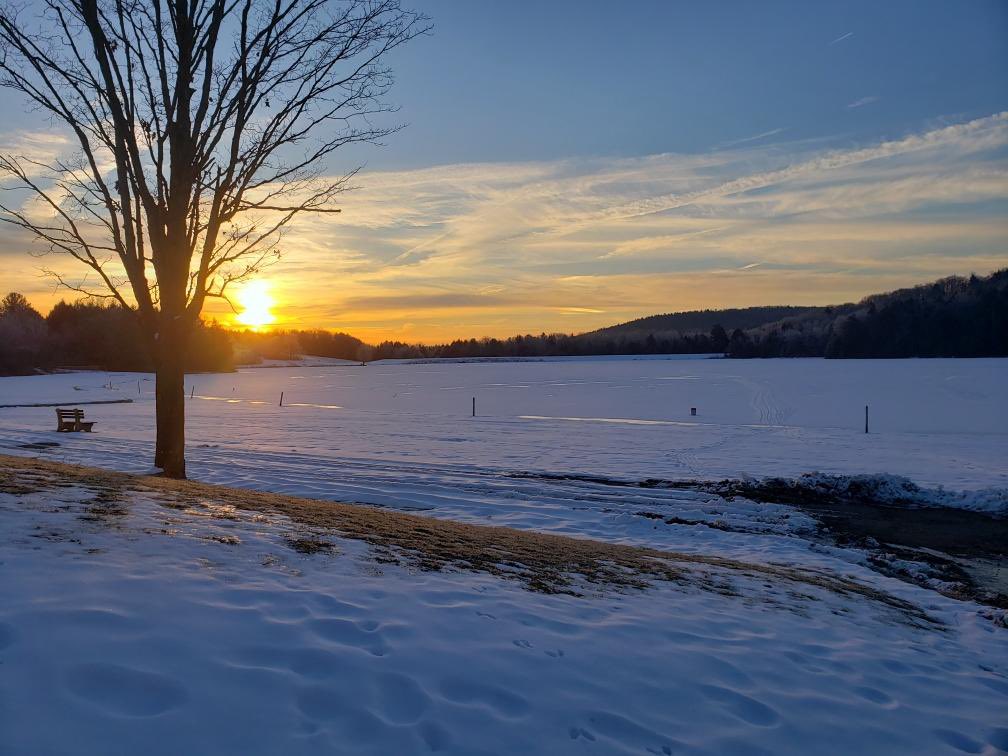 A beautiful sunrise at Nathaniel Cole Park! 🌅 <a href="/I_LOVE_NY/">I LOVE NEW YORK</a> <a href="/VisitBinghamton/">Visit Binghamton</a>