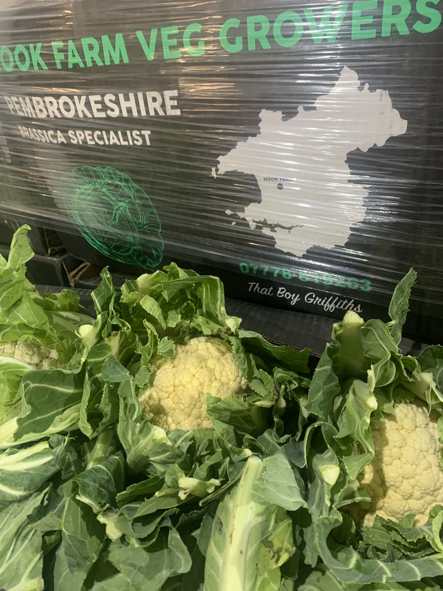 Fresh New season Leeks and winter Cauliflower from our friends at Hook Farm , West Wales . Six Nations ready.