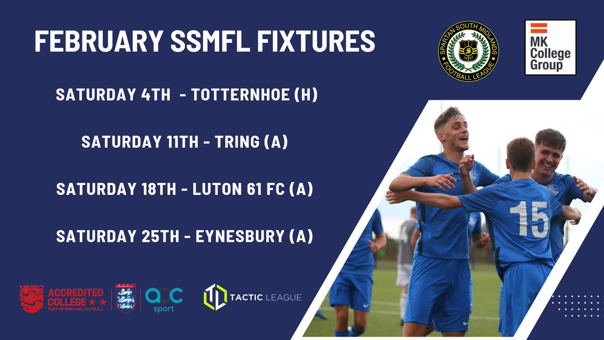 February SSMFL fixtures ⬇️📆