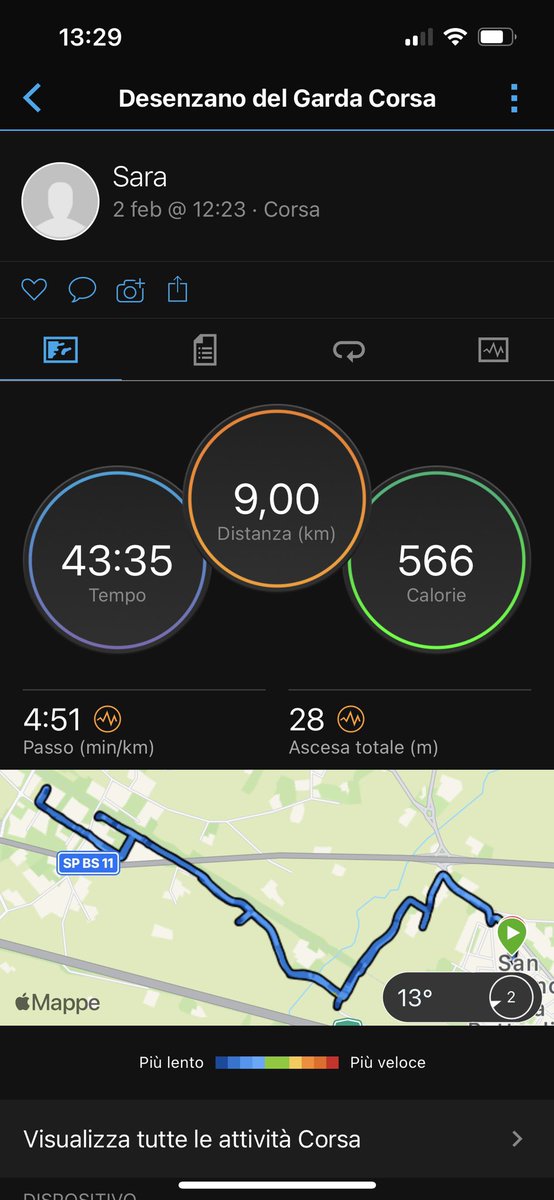 Sararunning's tweet image. Oggi altri 9 km correndo a sensazione e per godersi un’altra splendida giornata di luce e di sole ☀️e alla fine un po’ di stretching😉 #runningmum #happyday #sunvibes