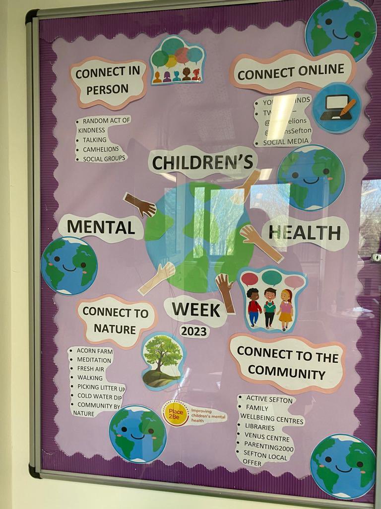 We are in love with this lovely board for #ChildrensMentalHealthWeek next week made by one of the amazing CYWP trainees in @CamhsSefton giving us lots of ways to connect with each other 😍 #camhelions @Place2Be @LCooper102 @LeanneWallker @TheForumAH @FreshCAMHS @AlderHey #camhs