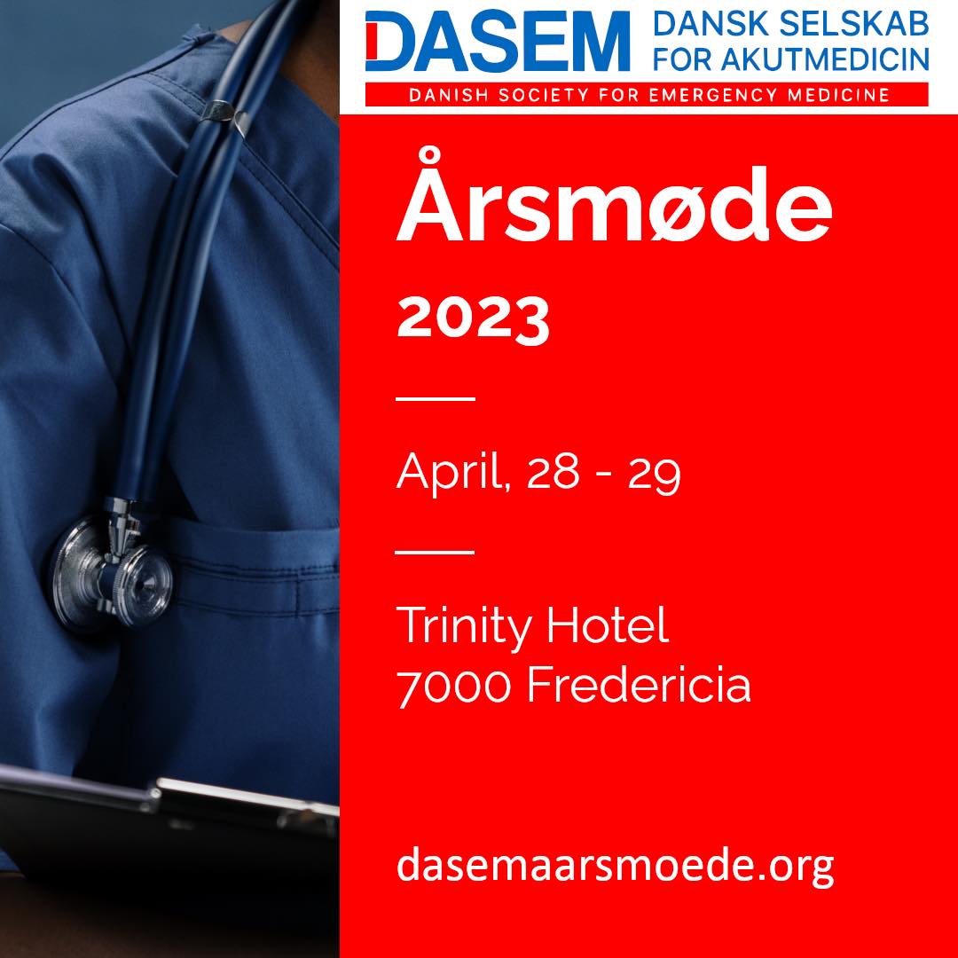 Så er der åbent for tilmelding til Dansk Selskab for Akutmedicins Årsmøde 2023! 

Tilmeld dig på dasemaarsmoede.org

EARLY BIRD indtil 20/3!

Det foregår igen i år på det uovertrufne Trinity Hotel i Middelfart med udsigt ud over lillebæltsbroen. 

Vi glæder os!