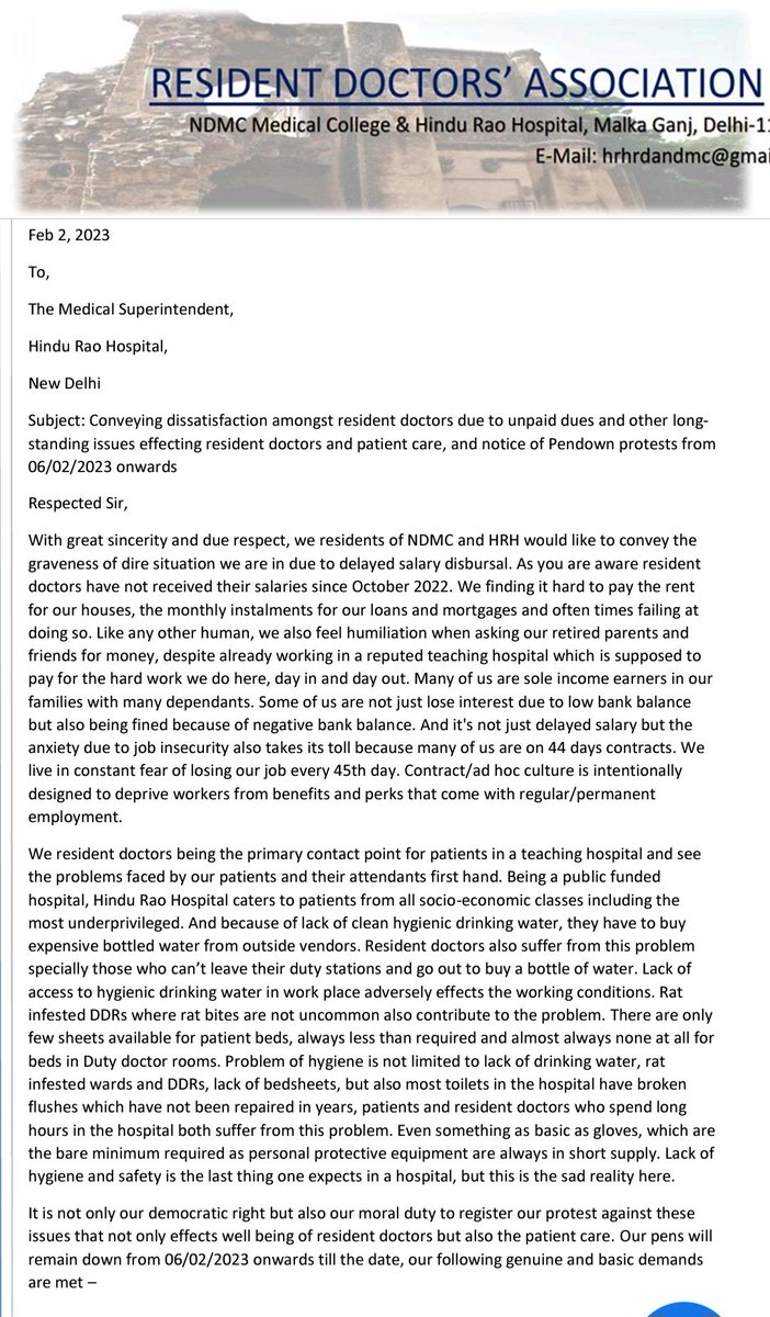 DrSidTara's tweet photo. We resident doctors of North Delhi Municipal medical college and Hindu Rao Hospital are not just fighting for payment of our due salary/arrears is not our only demand this time we are fighting for our dignity and dignity of our patients and their attendants, for systemic change. https://t.co/RAHwVg68rI