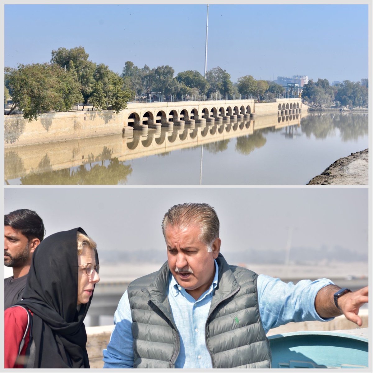 andersen_inger's tweet photo. 33 million people were impacted by the 2022 floods in #Pakistan. Impressive visit to Sukkur barrage in Sindh, highlights imp. of drainage systems in a #climate changing world. Resilient, sustainable water infrastructure critical #ForPeopleForPlanet. 
@IrrigationSindh https://t.co/b5lyi3mxfZ