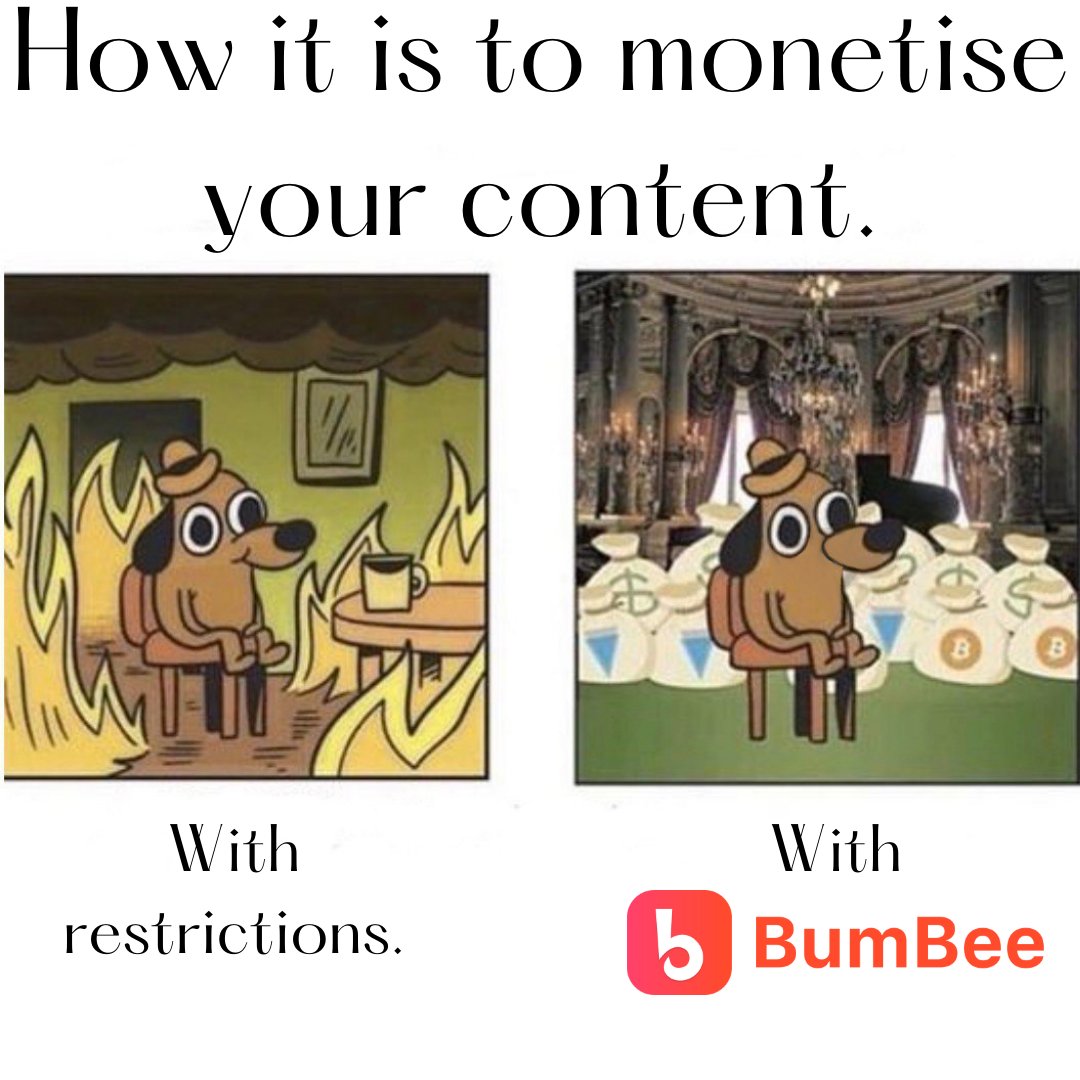 officialbumbee's tweet photo. How do you like to monetise your content?
https://t.co/ta76MUlfPt 
.
.
#bitcoin #bitcoin2023 #bitcoinpayment #bitcoinentrepreneur #bitcoinnews #bumbee #bumbeetopup #bumbeebitcoinwithdraw  #bumbeeplatform #bumbeesubscription https://t.co/eEUfsYmZIC