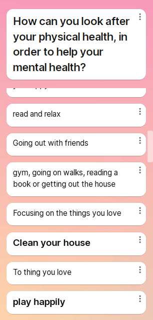 Time2TalkBoness's tweet photo. Pupils were also asked to consider the impact that our physical health can have on our mental health. They had excellent suggestions on how to keep moving, but even more impressive is that they identified the importance of sleep, a clean living space and relaxing! https://t.co/SmuXY3shd6