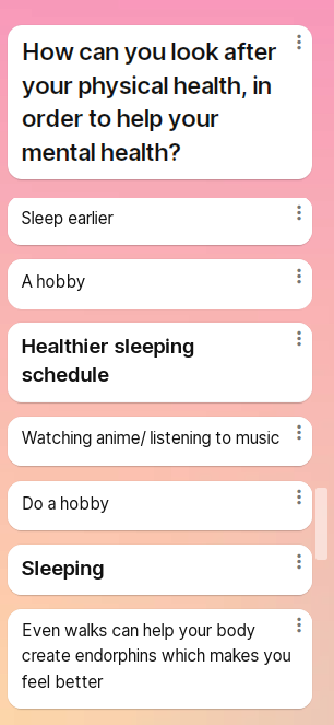 Time2TalkBoness's tweet photo. Pupils were also asked to consider the impact that our physical health can have on our mental health. They had excellent suggestions on how to keep moving, but even more impressive is that they identified the importance of sleep, a clean living space and relaxing! https://t.co/SmuXY3shd6