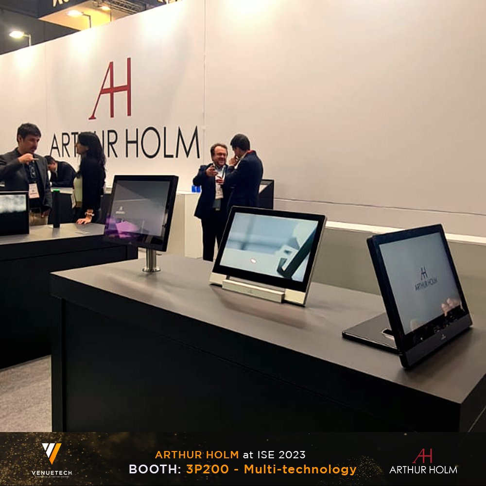 venuetech_'s tweet photo. Arthur Holm is at Integrated Systems Europe (ISE)! Visit Booth 3P200 - Multi-technology Halls to explore a range of interactive and futuristic conference and corporate solutions - featuring retractable motorized monitors!
#ise #ise2023 #ise23 #arthurholm #retractablemonitor https://t.co/3suKuvzGlC