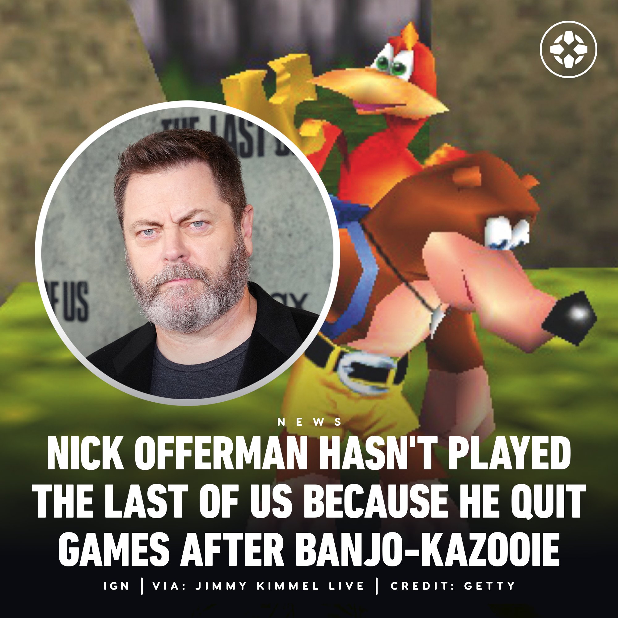 The Last of Us' Nick Offerman hasn't picked up game since Banjo-Kazooie -  Polygon