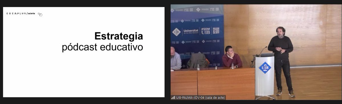 solerodriguezf's tweet photo. @fernandezcoca "La docència es basa en el que es veu i en el que no es veu" a la V Jornada #EdocènciaUIB https://t.co/mW2vZrxPBi
